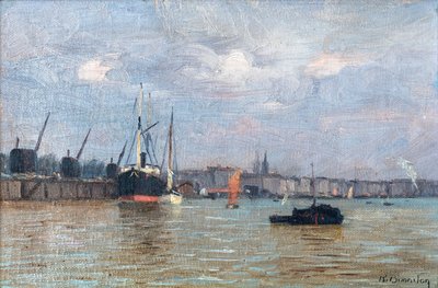 Blick auf den Hafen von Bordeaux von Raymond Bonnefon