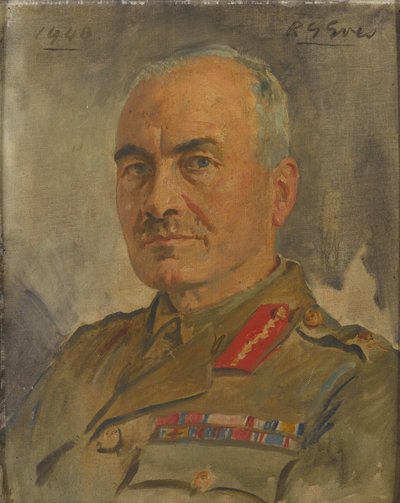 Generalleutnant Sir Ronald Forbes Adam Bt, ca. 1940 von Reginald Grenville Eves