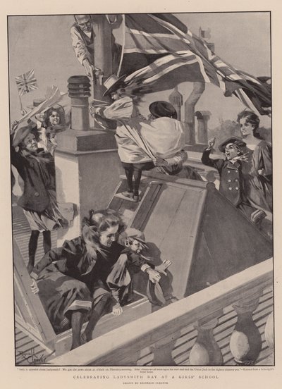 Feier des Ladysmith-Tages an einer Mädchenschule von Reginald Thomas Cleaver