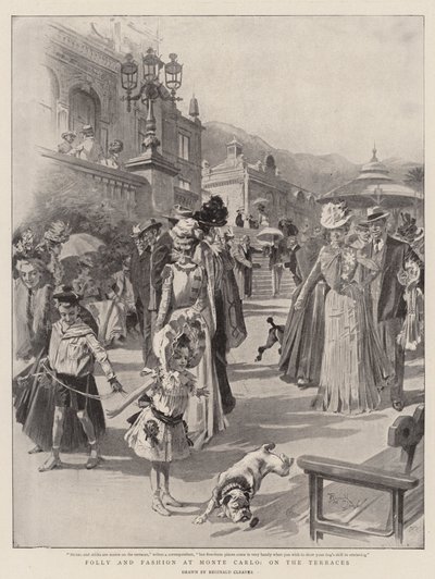Torheit und Mode in Monte Carlo, auf den Terrassen von Reginald Thomas Cleaver
