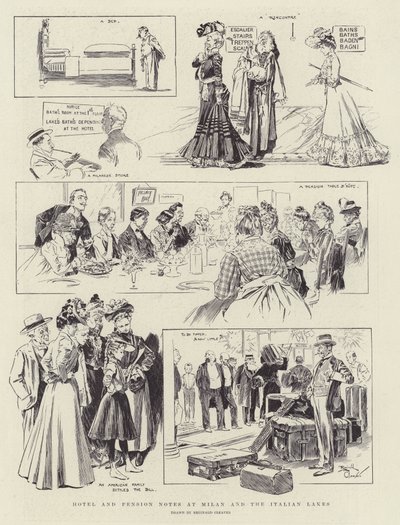 Hotel- und Pensionsnotizen in Mailand und den italienischen Seen von Reginald Thomas Cleaver