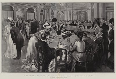 In der Hochsaison in Monte Carlo, ein Abend im Roulette-Raum des Casinos von Reginald Thomas Cleaver