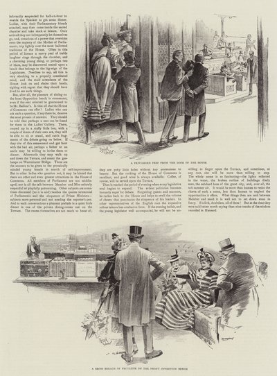 Damenbesucher im Unterhaus von Reginald Thomas Cleaver