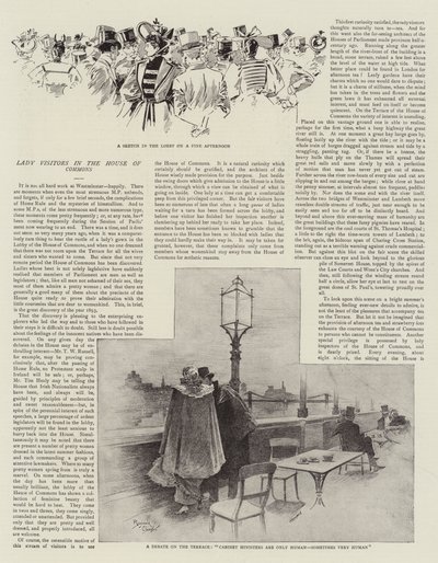 Damenbesucher im House of Commons von Reginald Thomas Cleaver
