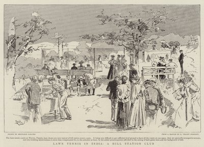 Rasen-Tennis in Indien, ein Hill Station Club von Reginald Thomas Cleaver