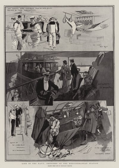 Leben in der Marine, Skizzen auf der Mittelmeerstation von Reginald Thomas Cleaver