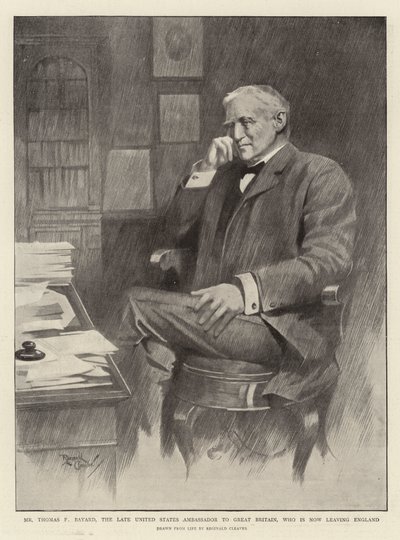 Mr. Thomas F. Bayard, der verstorbene Botschafter der Vereinigten Staaten in Großbritannien, der nun England verlässt von Reginald Thomas Cleaver