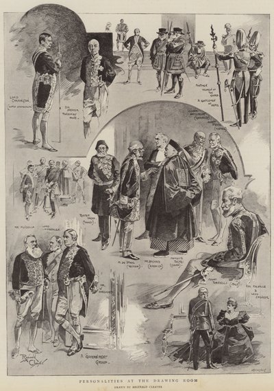 Persönlichkeiten im Salon von Reginald Thomas Cleaver