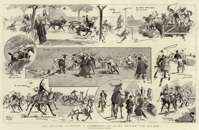 Die Briten in Ägypten, ein Gymkhana in Kairo während der Saison von Reginald Thomas Cleaver