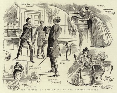 Die Wiederaufnahme von "Diplomatie" im Garrick Theatre von Reginald Thomas Cleaver