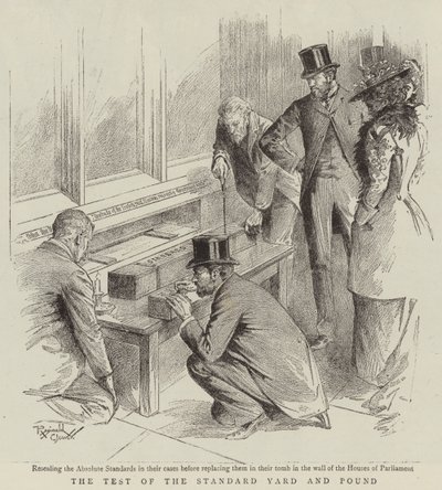 Der Test des Standard-Yards und Pfunds von Reginald Thomas Cleaver