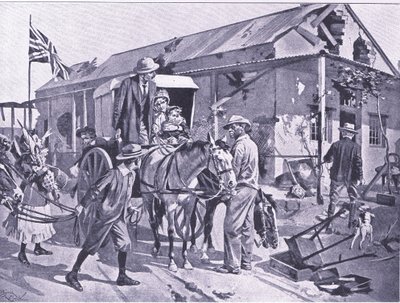 Was Evakuierung für die loyalen Kolonisten bedeutet, Illustration aus 
