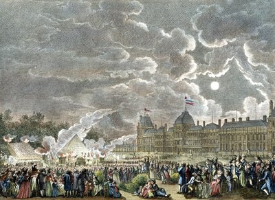Zeremonie für die Märtyrer von 1792. 1794-1804 (Gravur) von Reiner Vinkeles