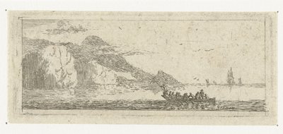 Kleines Seestück mit einem Boot von Reinier Nooms