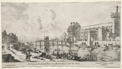 Ansichten von Paris: Blick auf den Louvre und die Tuilerien von Reinier Nooms
