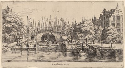 Eenhoorns Schleuse von Reinier Nooms, called Zeeman
