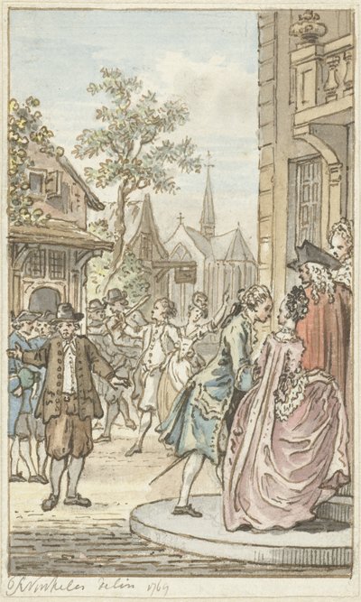 Lucas und Clarisse von Reinier Vinkeles (I)