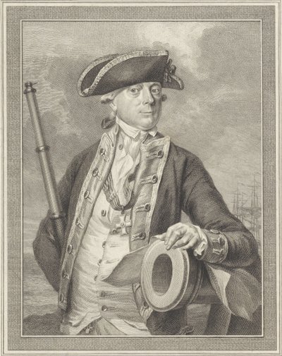 Admiral Jan Hendrik van Kinsbergen, 1735-1819, Graf von Doggersbank, 1781 von Reinier Vinkeles