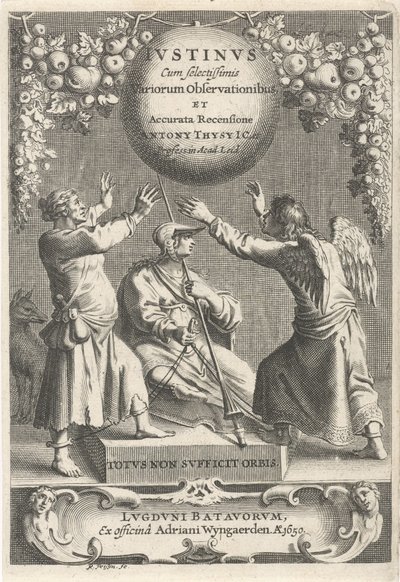 Minerva und zwei gefesselte Figuren von Reinier van Persijn