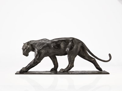 Panther im Gehen, Hinterbein erhoben, ca. 1904 von Rembrandt Bugatti