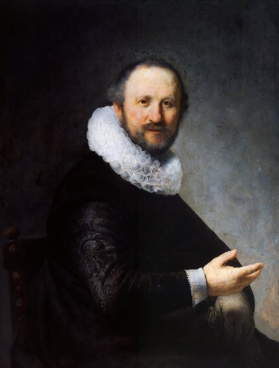 Porträt eines sitzenden Mannes von Rembrandt Harmensz. van Rijn