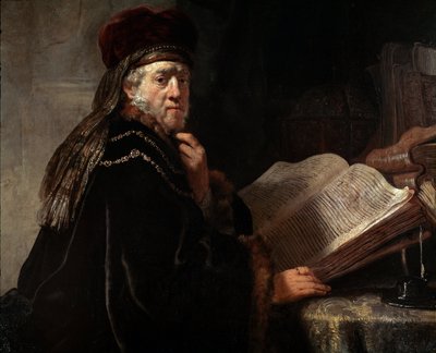 Porträt des Weisen (Porträt eines Rabbiners) von Rembrandt van Rijn