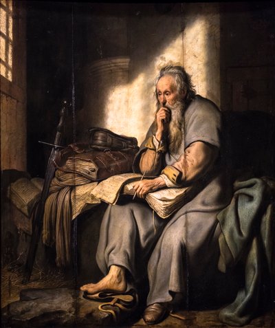 Der heilige Paulus im Gefängnis von Rembrandt Harmensz. van Rijn