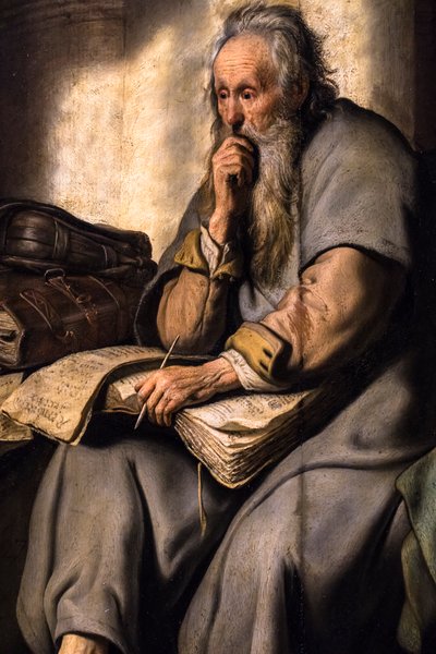 Der heilige Paulus im Gefängnis von Rembrandt Harmensz. van Rijn