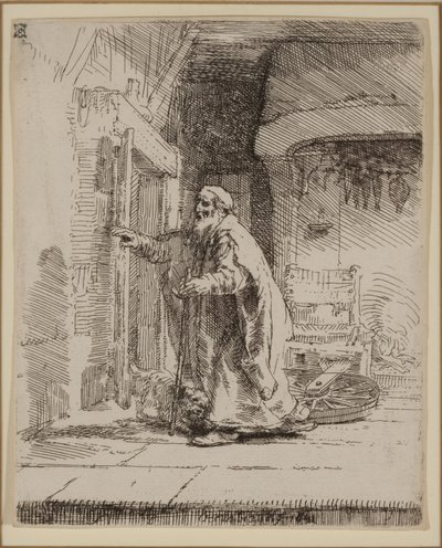 Die Blindheit des Tobit: Die größere Platte von Rembrandt van Rijn
