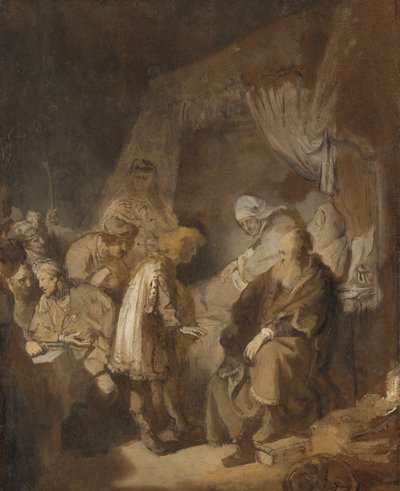 Joseph erzählt seine Träume von Rembrandt van Rijn (signed by artist)