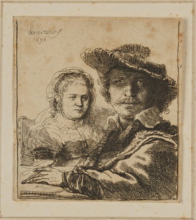 Ein Maler und seine Frau von Rembrandt van Rijn