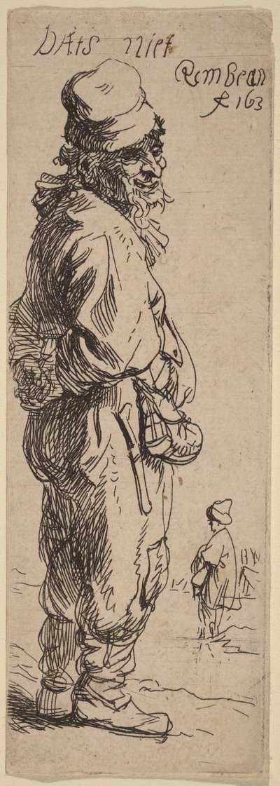 Ein Bauer antwortet: "Dats niet" (Das ist nichts) von Rembrandt van Rijn