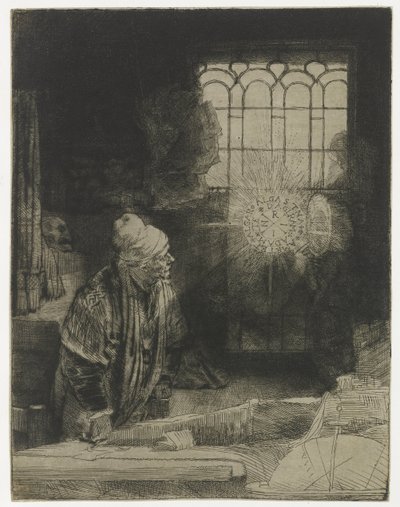 Ein Gelehrter in seinem Arbeitszimmer von Rembrandt van Rijn