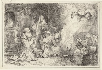 Engel verlässt die Familie von Tobias, 1641 von Rembrandt van Rijn