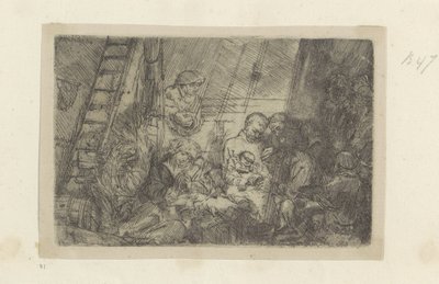 Beschneidung im Stall von Rembrandt van Rijn