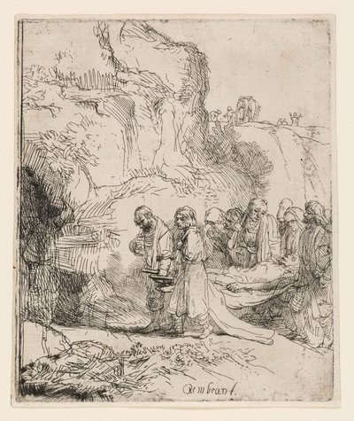 Christus wird zum Grab getragen von Rembrandt van Rijn