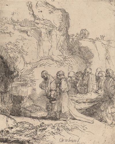 Christus wird zum Grab getragen, ca. 1645 von Rembrandt van Rijn