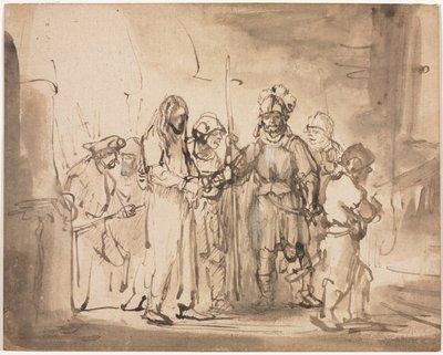 Christus vor Kaiphas von Rembrandt van Rijn