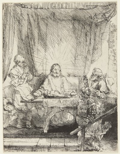 Christus in Emmaus von Rembrandt van Rijn