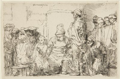 Christus sitzt und disputiert mit den Gelehrten von Rembrandt van Rijn