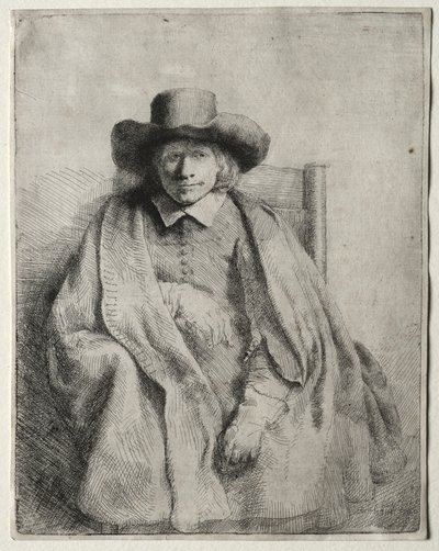 Clement de Jonghe, Druckverkäufer, 1651 von Rembrandt van Rijn