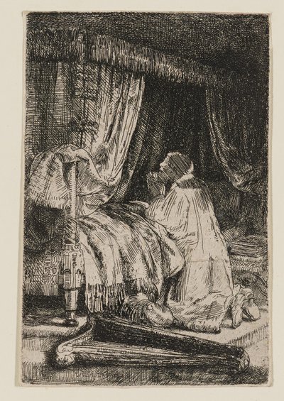 David im Gebet von Rembrandt van Rijn