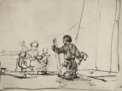 Die Heilige Familie in der Werkstatt von Rembrandt van Rijn