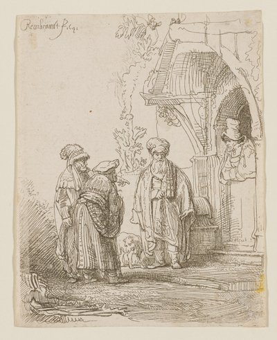 Jakob und Laban von Rembrandt van Rijn