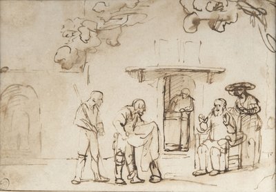 Jakob wird Josephs blutbefleckter Mantel gezeigt von Rembrandt van Rijn