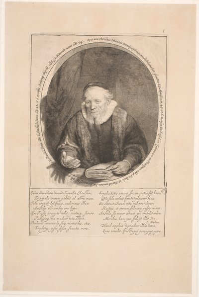 Jan Cornelis Sylvius, Prediger: posthumes Porträt von Rembrandt van Rijn