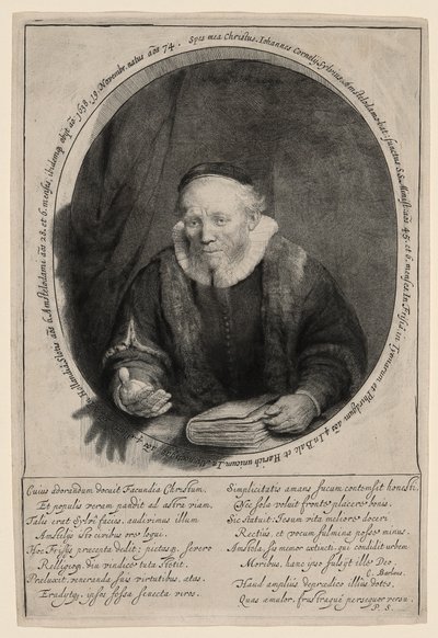 Jan Cornelius Sylvius, Prediger von Rembrandt van Rijn