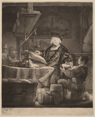 Jan Uytenbogaert, "Der Goldwäger" von Rembrandt van Rijn