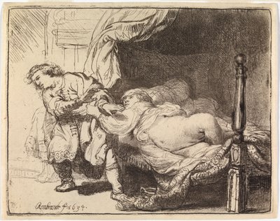 Joseph und die Frau des Potiphar von Rembrandt van Rijn