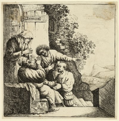 Josephs Mantel wird zu Jakob gebracht von Rembrandt van Rijn
